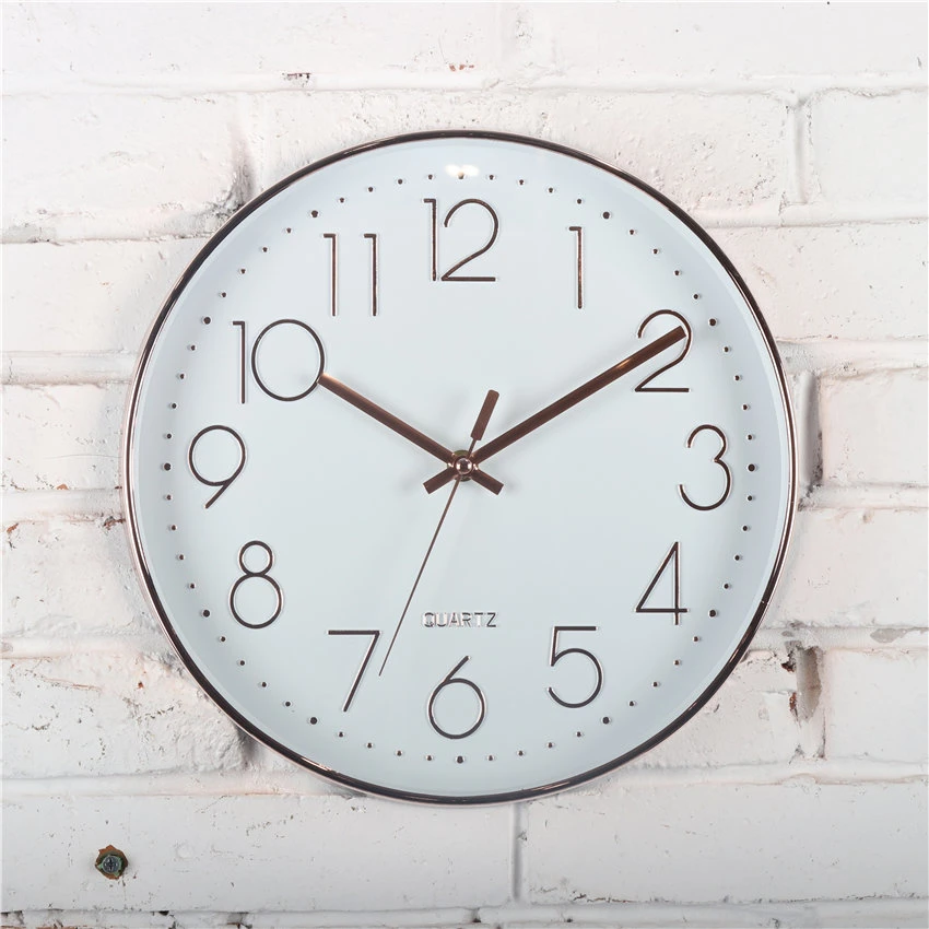 Reloj de pared de cuarzo de diseño moderno para decoración de hogar