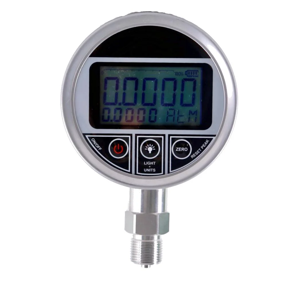 Digital Display LCD Oil Pressure Hydraulic Intelligent Gauge Pressure Test Meter for Gas Water Oil