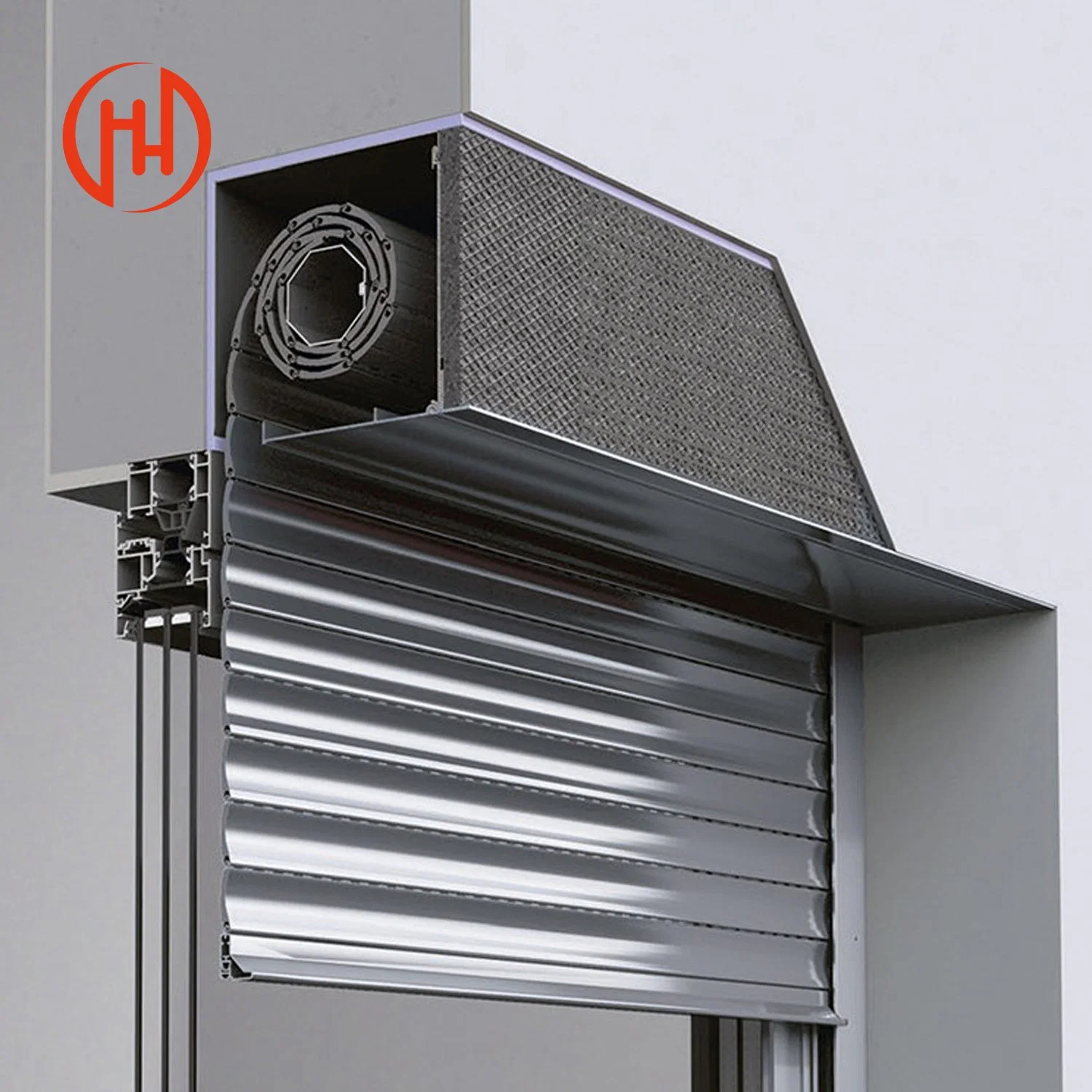 Automatische Sicherheit Aluminium Metall Rolling Roll Up Shutter Fenster