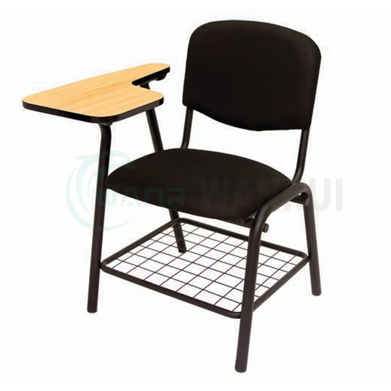 Mobiliario plegable de madera contrachapada de tableta de escritura Escuela de Asiento silla