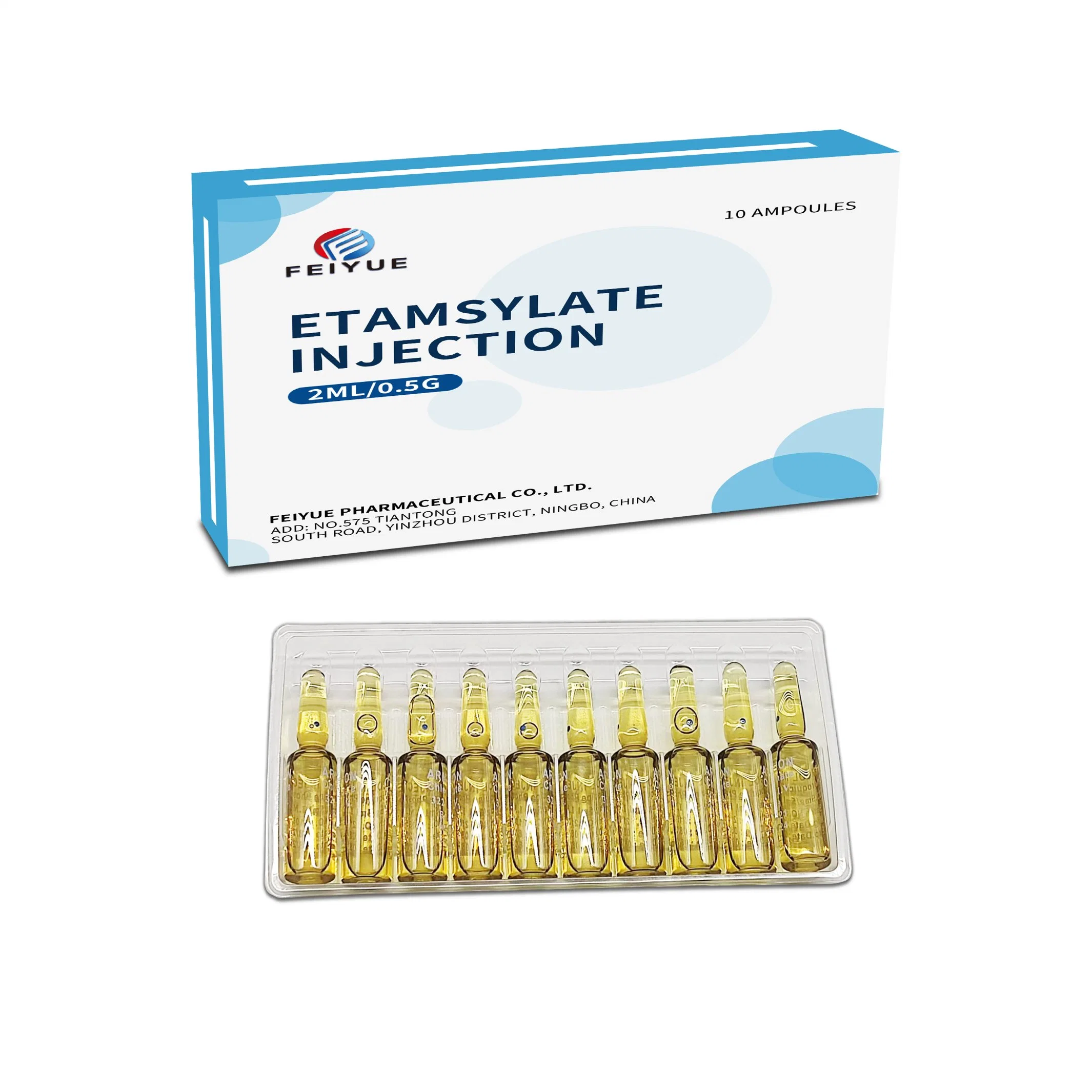 GMP hohe Qualität Etamsylate Injection 2ml: 0,5g