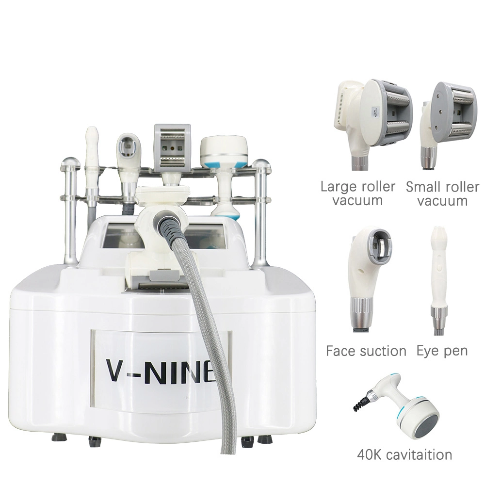 Weight Loss Body Shaping V9 5 Treatment Head Vacuum Infrared RF Roller Massage Machine