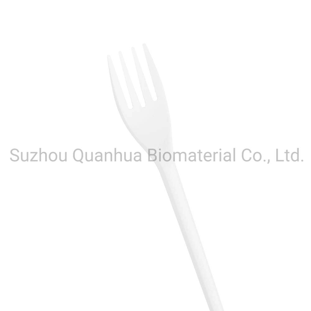 Quanhua embalada fábrica logotipo personalizado baratos Portátil biodegradável Eco CPLA Talheres descartáveis compostáveis