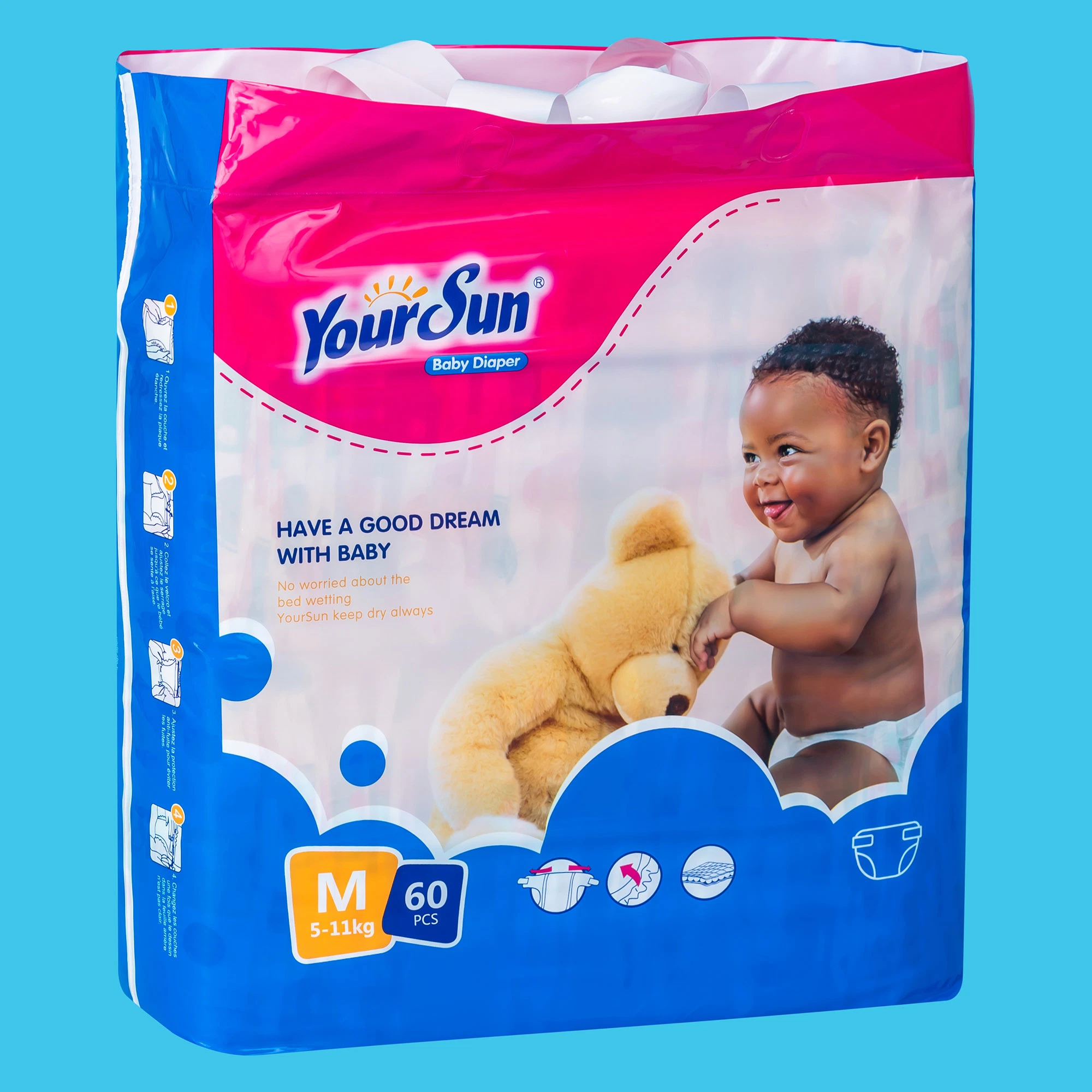 Yoursun Baby Diapers Soft Care Quality Super Dry Cotton Touch