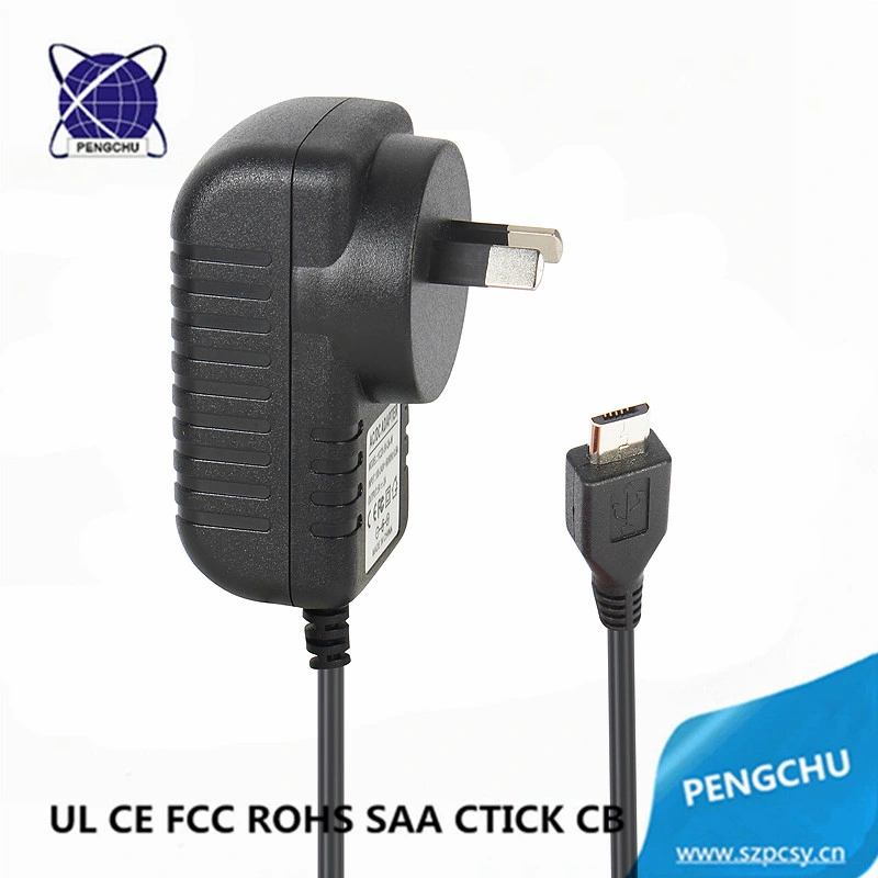 EU AU US UK Stecker Wandstecker 12V 0,5A 500mA Netzteil für 6W AC/DC-USB-Anschluss