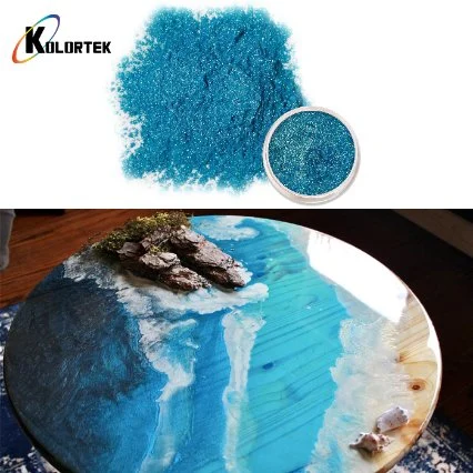 Metallic Blue Mica Powder Coating Paint for Sale