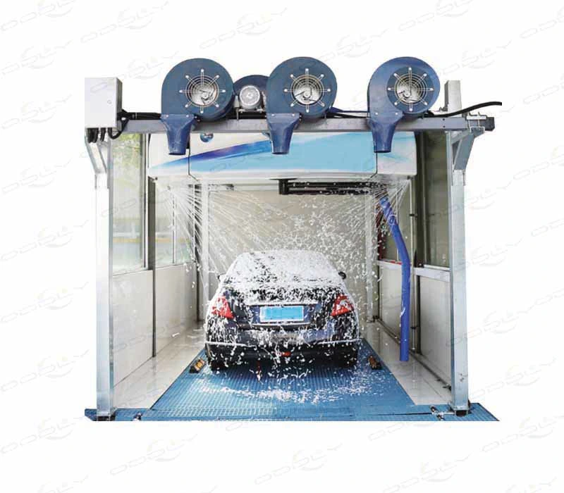 Fabricant chinois de machines de lavage automatiques sans contact pour voitures robotisées à 360 degrés avec système de séchage, mousse de cire et lavage de châssis CE ISO9001