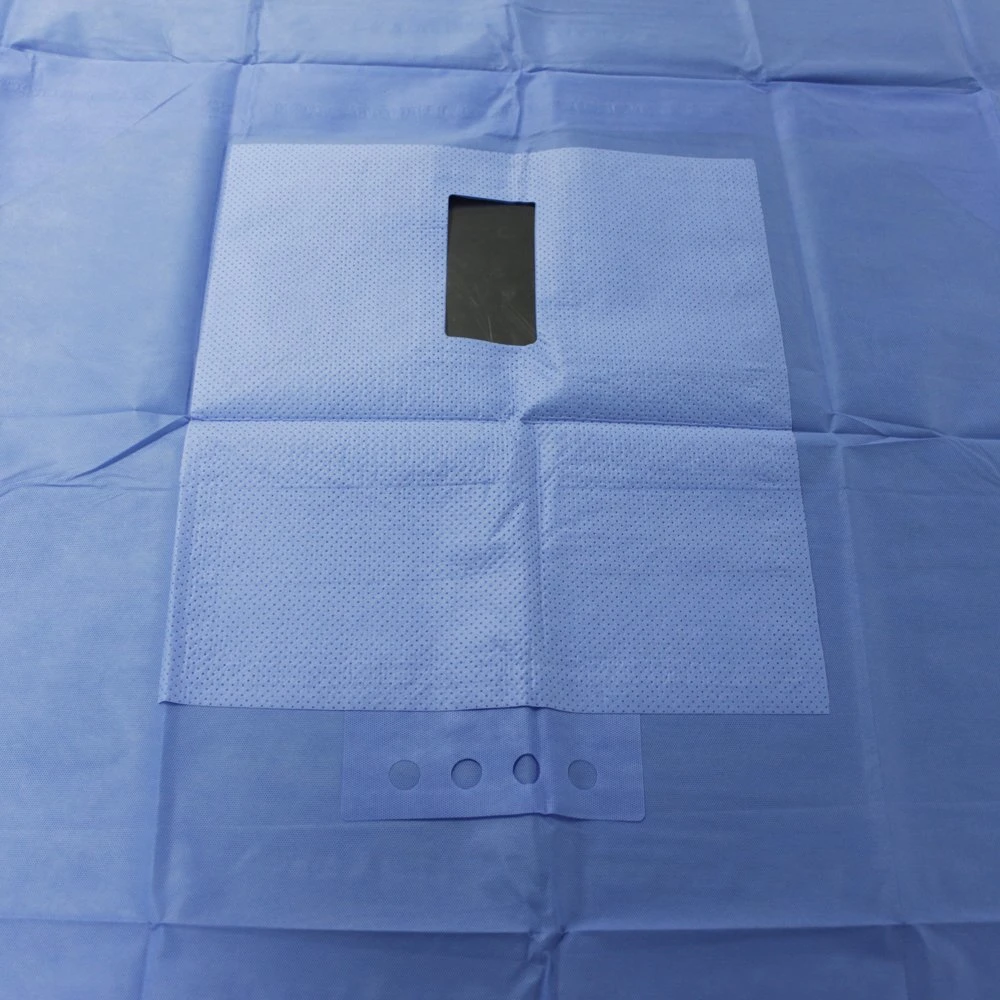 Salle d'opération rideaux chirurgicaux stériles utilisés emballage de film adhésif urologique jetable