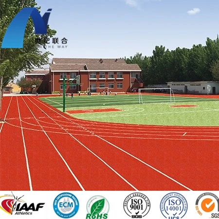 Sintética ecológica 3: 1 Pavimento Self-Aligned tribunales de la superficie del suelo materiales Deportes Atletismo pista de atletismo