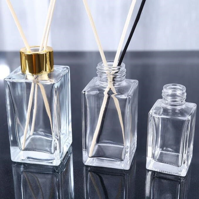 250ml Square Aromatherapy Bottle Home Decoration Glassware Spot Glass Perfume Bottle