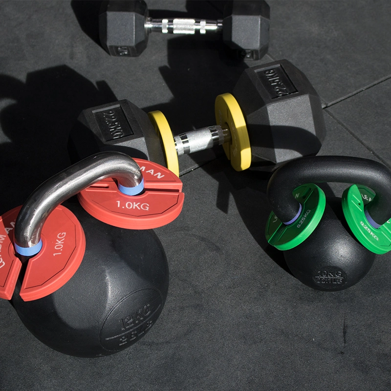 Factory New Design Rubber Dumbbell Kettlebell Add-on Change Plate