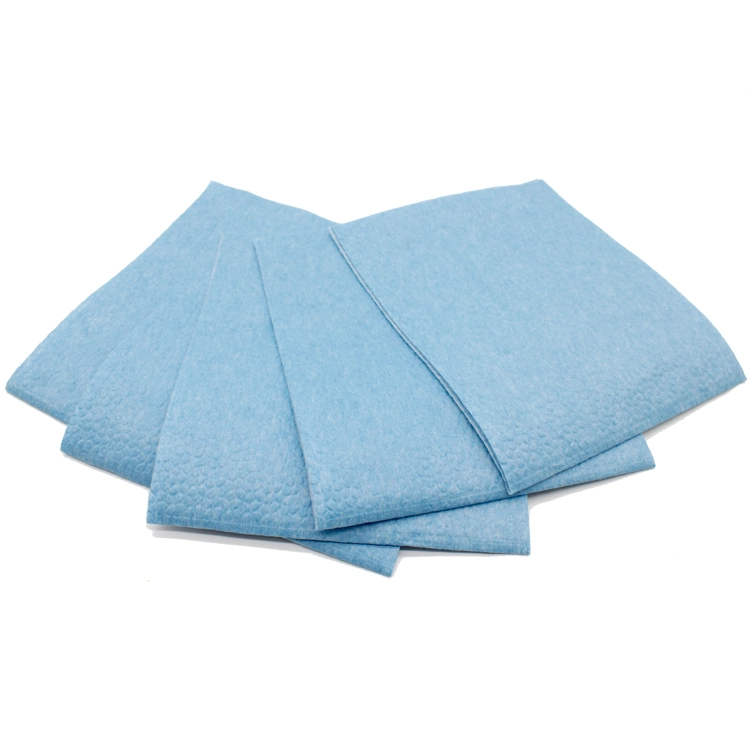 Venta directa de fábrica de aceite de mejor precio promocional de absorber Nonwoven azul industriales limpiadores limpieza desechables de papel Papel para el alquiler de coches