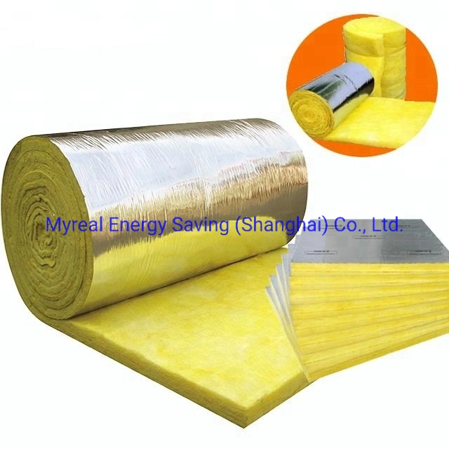 China proveedor aislamiento de lana mineral de cristal rollo/Manta de lana de fibra de vidrio