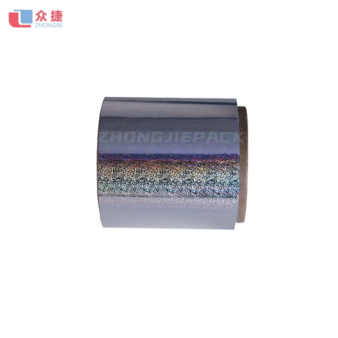 Plastic Roll Metallized Holographic Glitter Film Pet BOPP Thermal Lamination Film