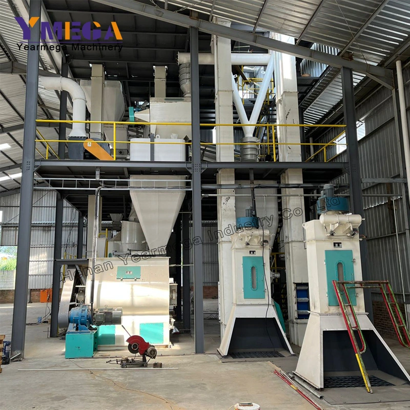 Complete Animal Feed Processing Machine Starting From Miller Weighing Mixer and Packaging
