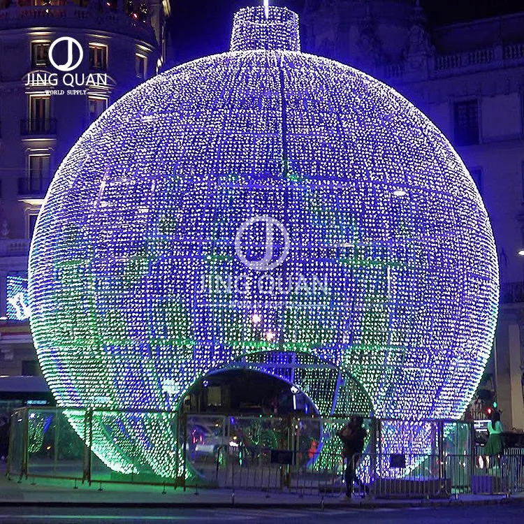 Floor-Standing Christmas Lights 3D Arch Balls Lighting Illuminated Street Display Lighting New Year Festive Decoration Motif Light