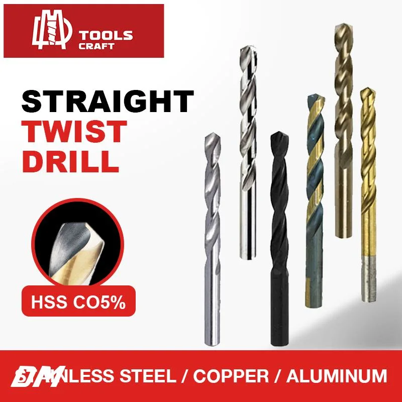 Brocas helicoidales DIN338 HSS Cobalto para metal