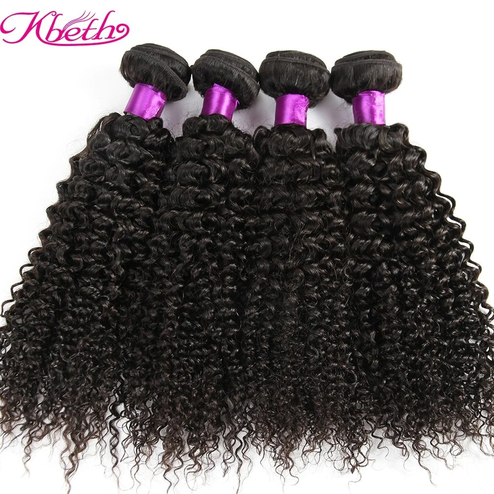 Kbeth Wholesale/Supplier 10A Brazilian Kinky Curly Human Hair Weave Bundle Extensions Natural Cuticle Aligned Virgin Human Hair Bundle 1 Piece