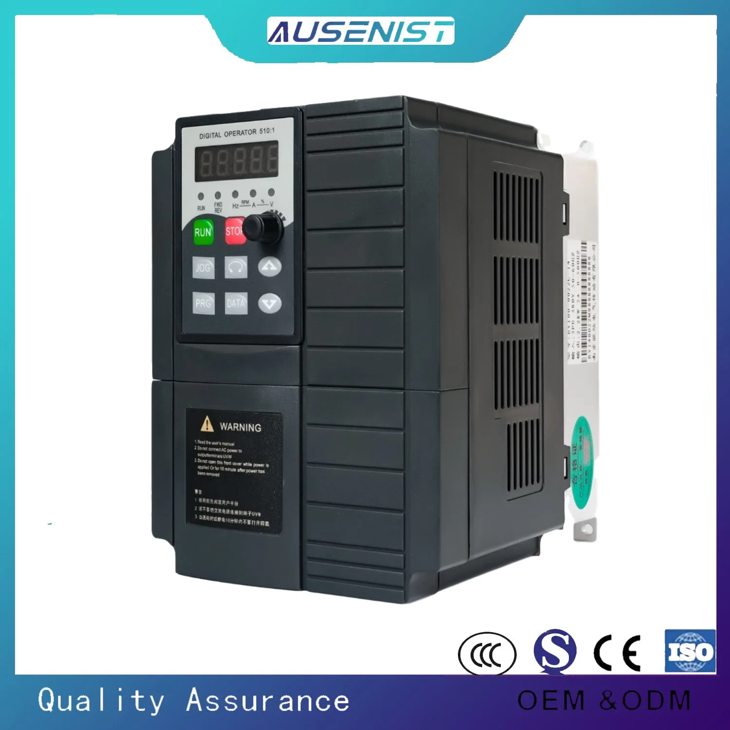 Ausenist VFD EV510 Inverter VFD 0.75~630kw Variable Frequency Inverter AC Drive