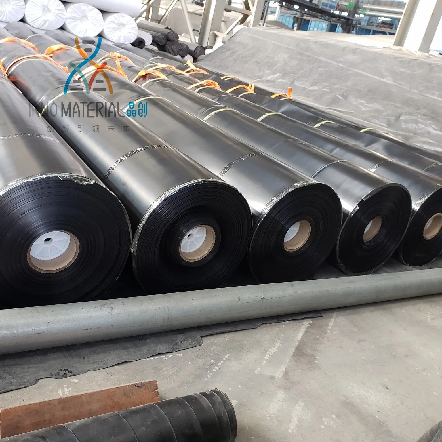 China Hydraulic Project Inno Paper Roll +Woven Geotextile Waterproof Membrane HDPE Geomembrane