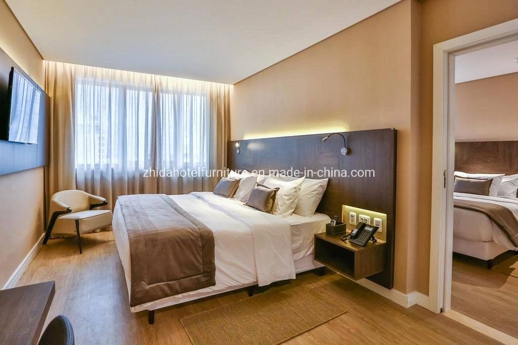 Modern High Quality Wooden Hotel Furniture Bedroom Set