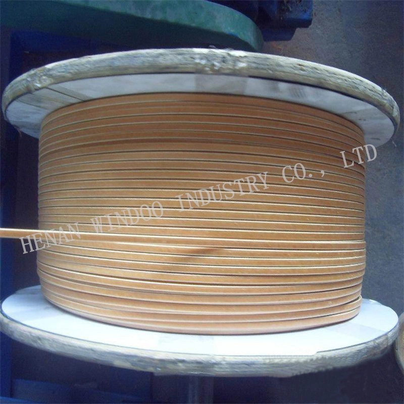 Class 180 H Magnet Wire Fiber Glass Wrapped Enameled Flat Copper Wire for Winding