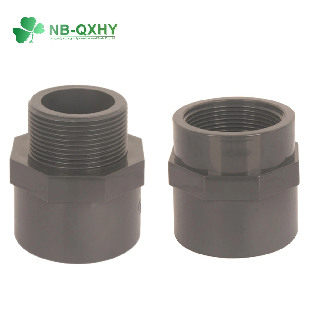 OEM PVC Plastic DIN Threaded Pipe Fittings for Water Supply