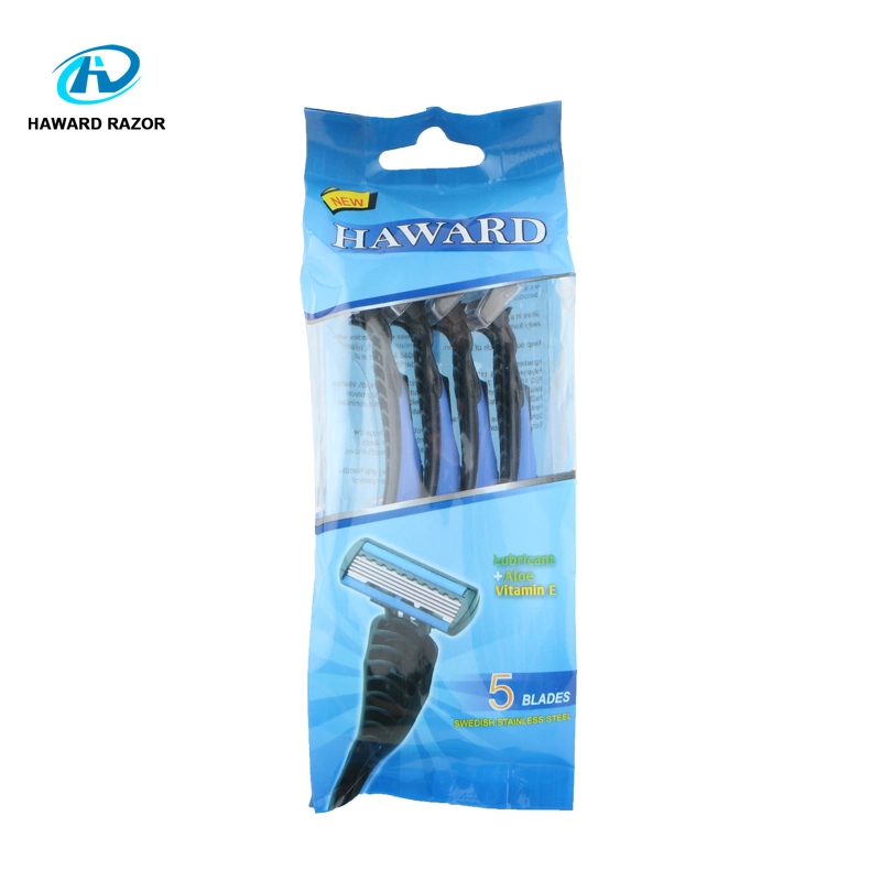 High quality/High cost performance  Mens Shaving Razor 5 Blade Shaver Disposable Shaving Razor Blade 5 Layers