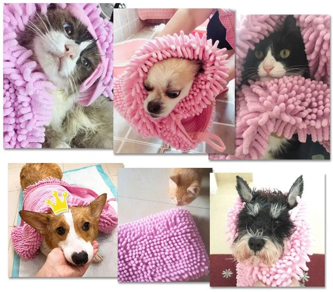 Soft Quick Drying Microfiber Pet Dog Hair Body Bathing Towel