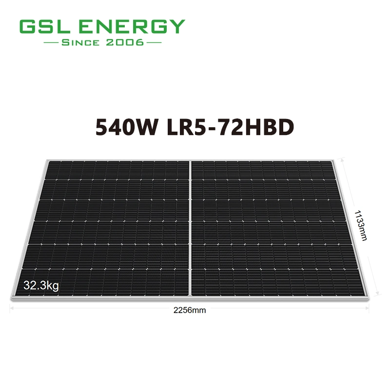 Top Sale Half Cut Cell Low Operating Temperature 535 Watt 540W 545W 550W 555W Solar Panel and Lithium Battery