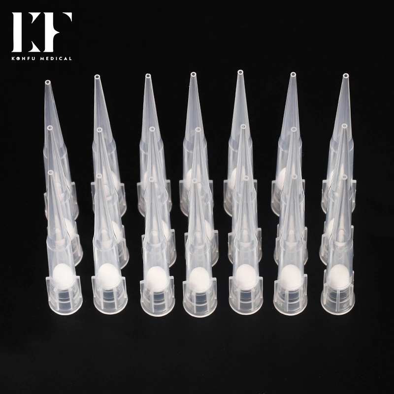 ISO Low Residual Plastic Lab Robotic Pipette Filter Tip Suitable for Beckman 20UL in Lab