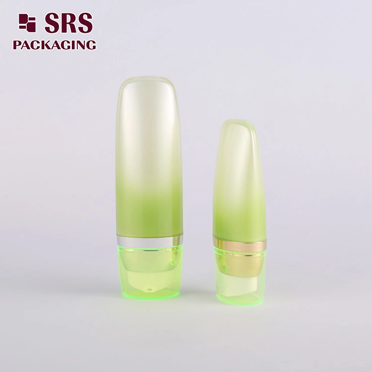 Empty Acrylic Plastic Double Wall BB Cream Tube With Airless Pump 35ml