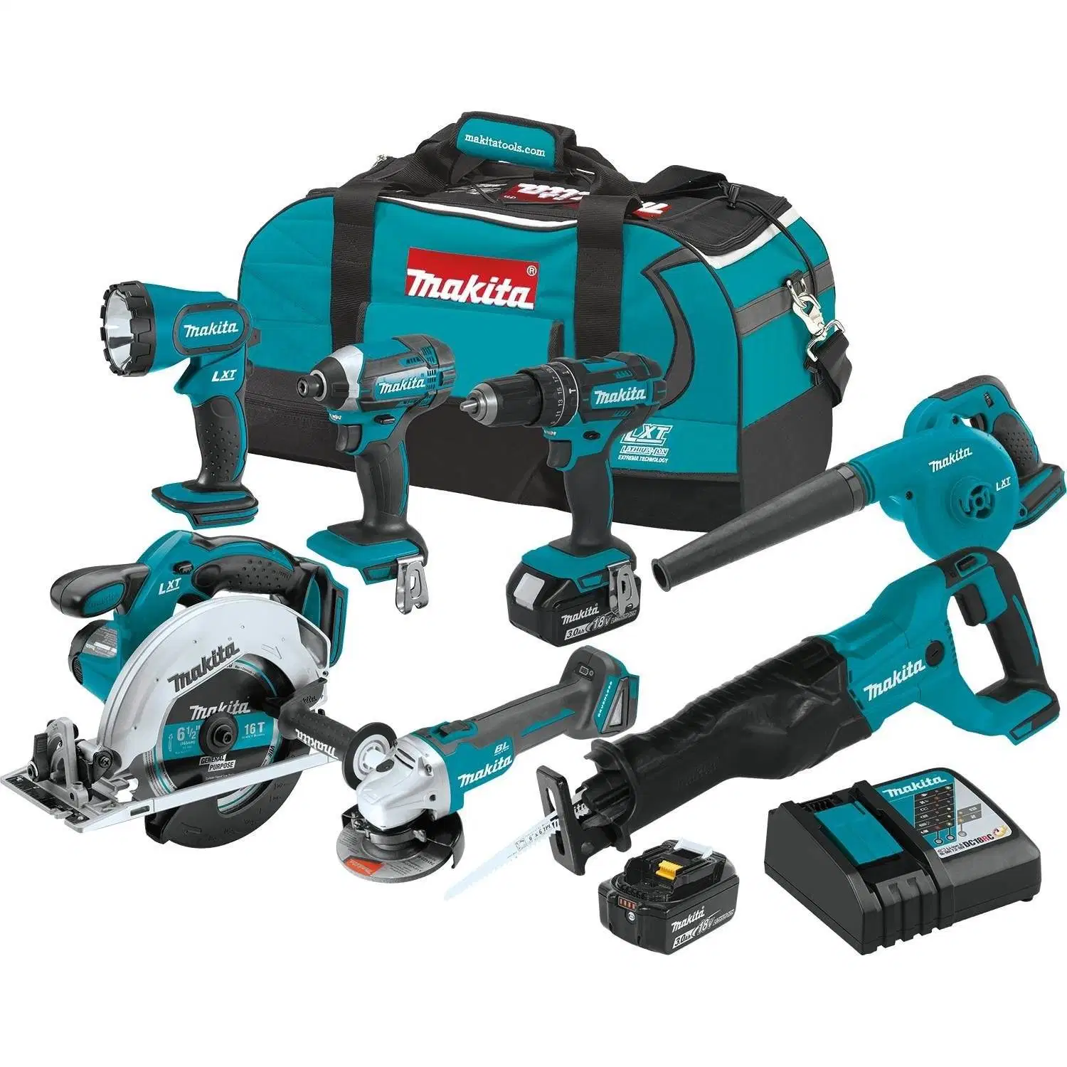 Makita Set 18V Brushless Electric with Batteries & Charger Makita Tools