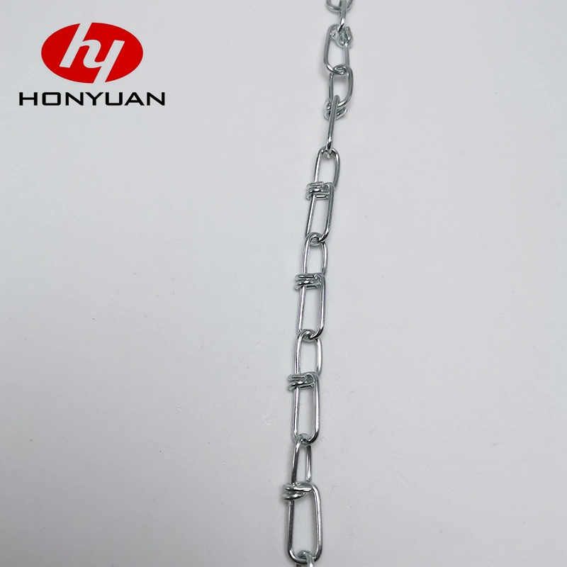 Ordinary Mild Steel Electro Galvanized Medium Twisted Tie out Link Chain with Welded