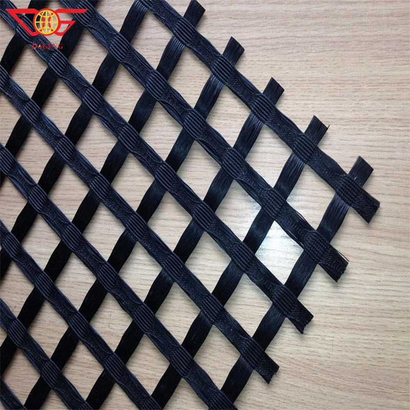 Factory Direct Sale High Tensile Basalt Fiber Mesh Geo Grid Fiberglass Geogrid Coated Bitumen 100-100kn/M for Sale