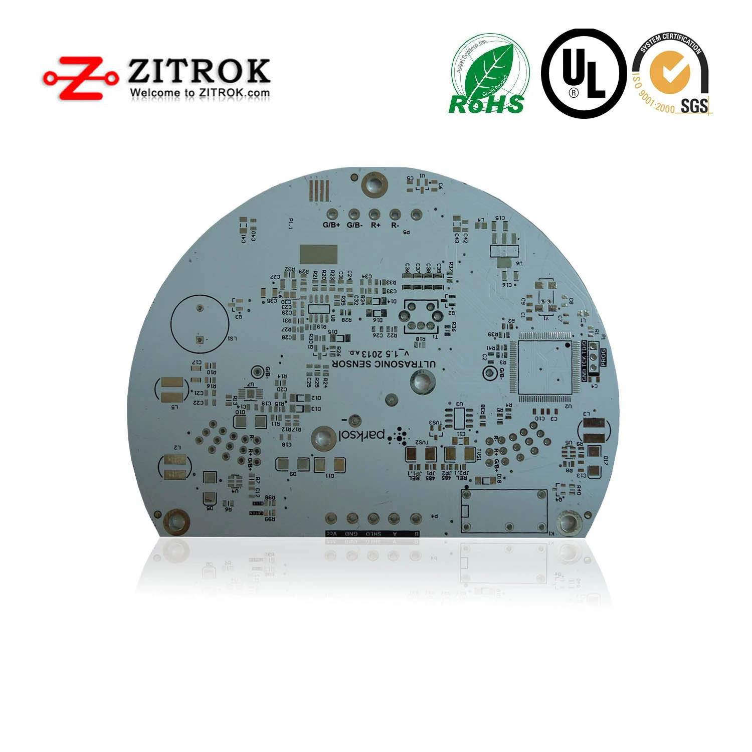 Aluminum PCB, Alu Metal Core 1.0mm Thickness Thermal Conductivity 1.0W, Electronics PCB Manufacturing