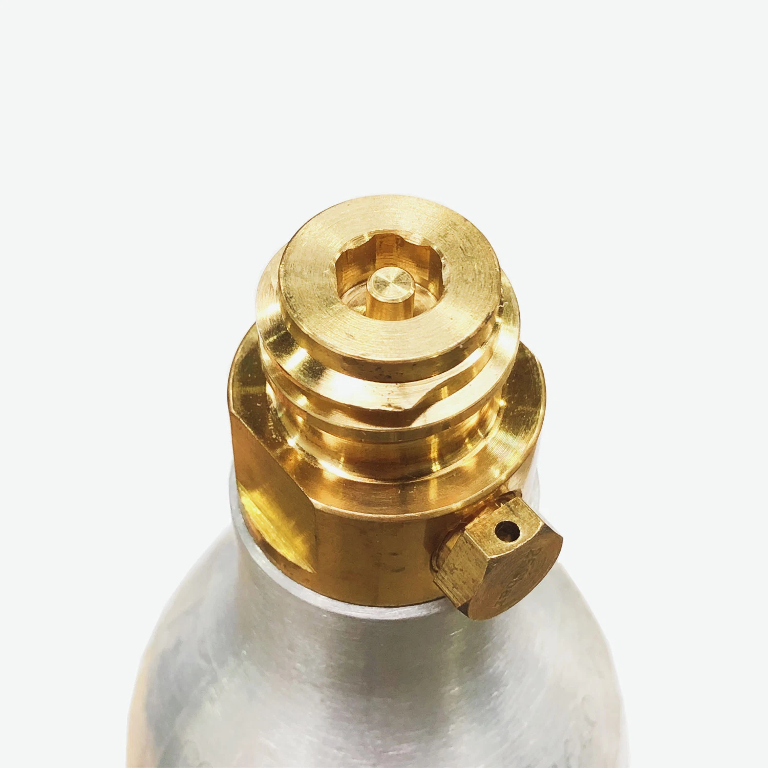 Aluminum Alloy Food Grade CO2 Cylinder with Valve for Soda Maker