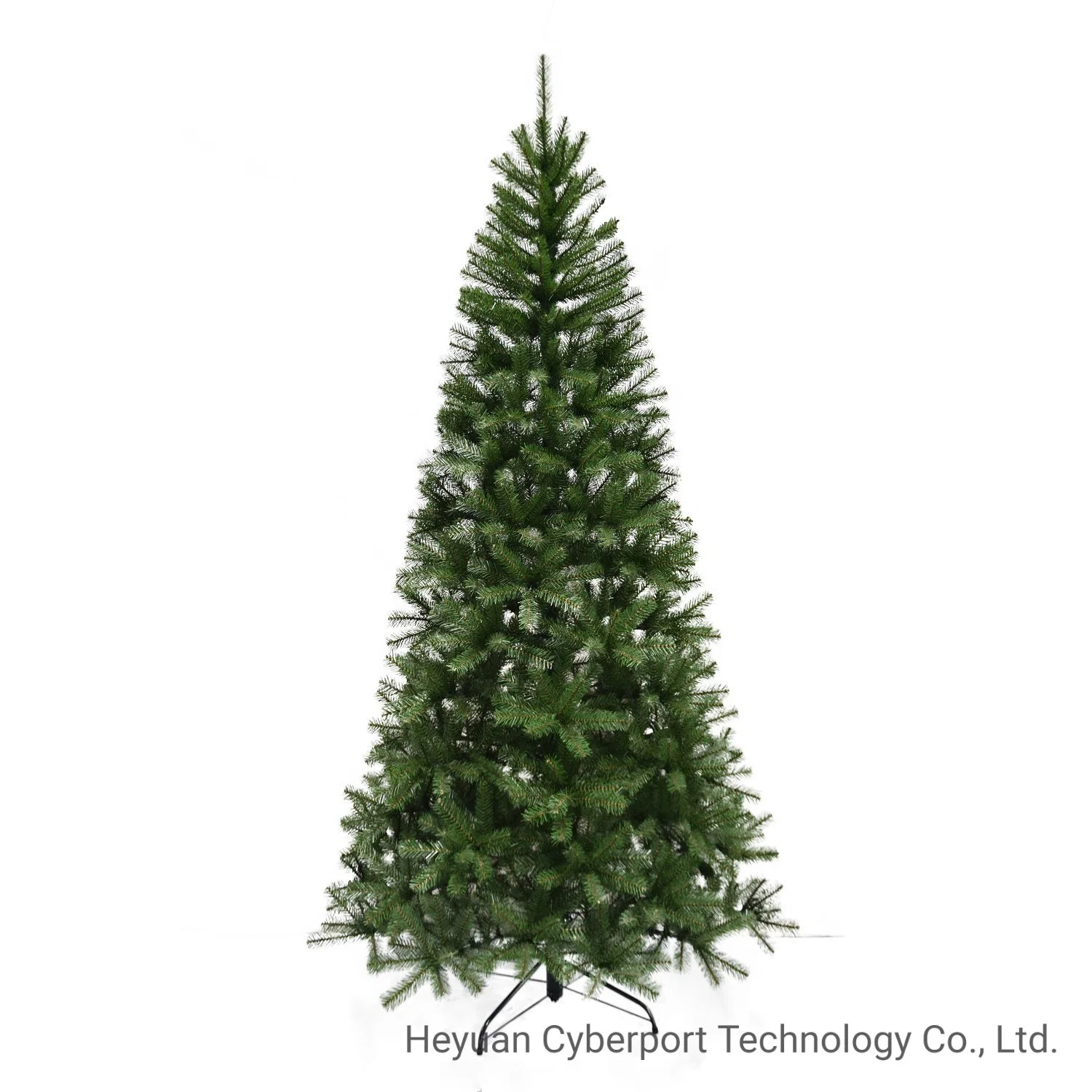 7,5FT Aspen Spruce Hinged Tree de Navidad de PVC verde artificial Con luces LED blancas suaves