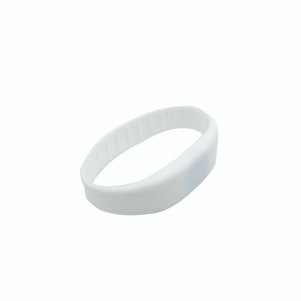 Hf UHF Waterproof Silicone RFID Wristband, Silicone Wristband - White