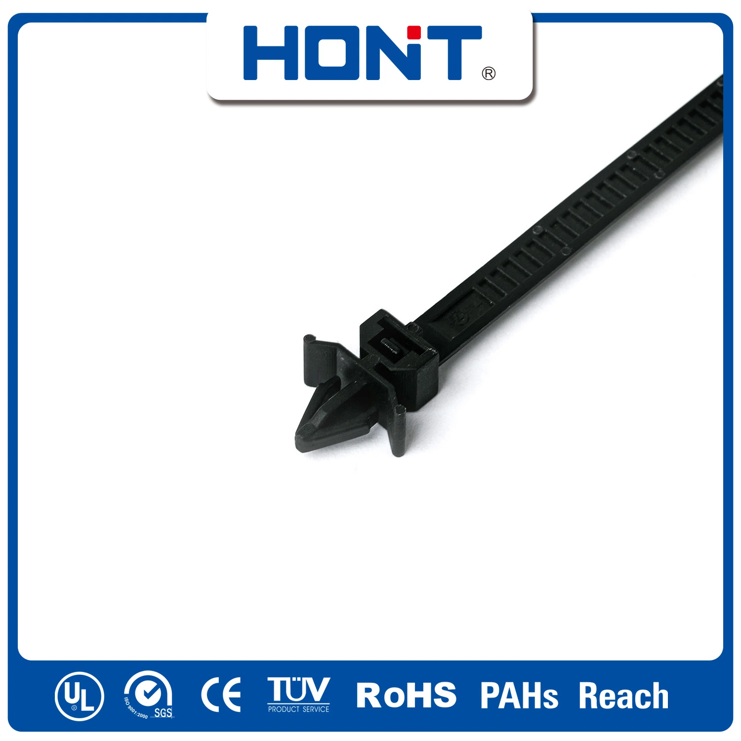 Self-Locking Tie Natural, TUV Black and All Kinds Ofncolors Are Available Metal Ties Cable Accessories