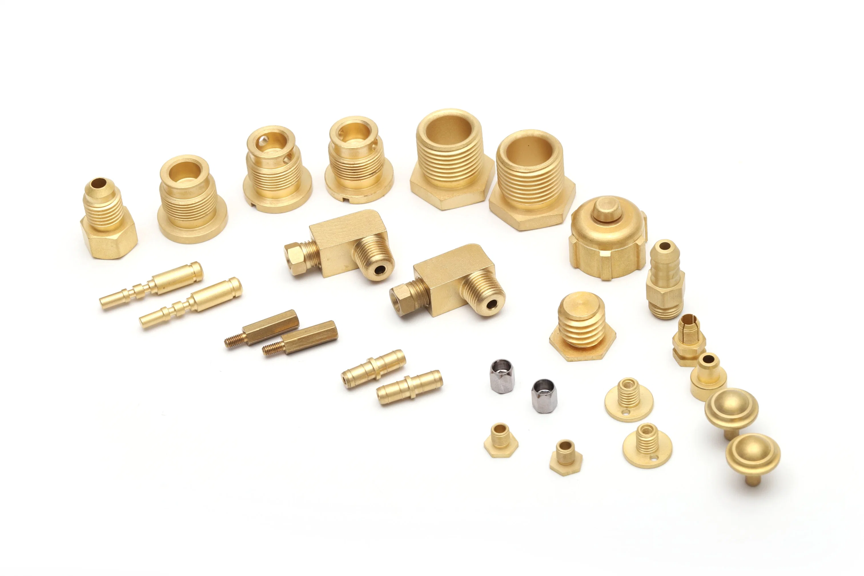 Precise Machining Parts CNC Threading Part Brass CNC Connection Piece Stainless Steel Machining Parts