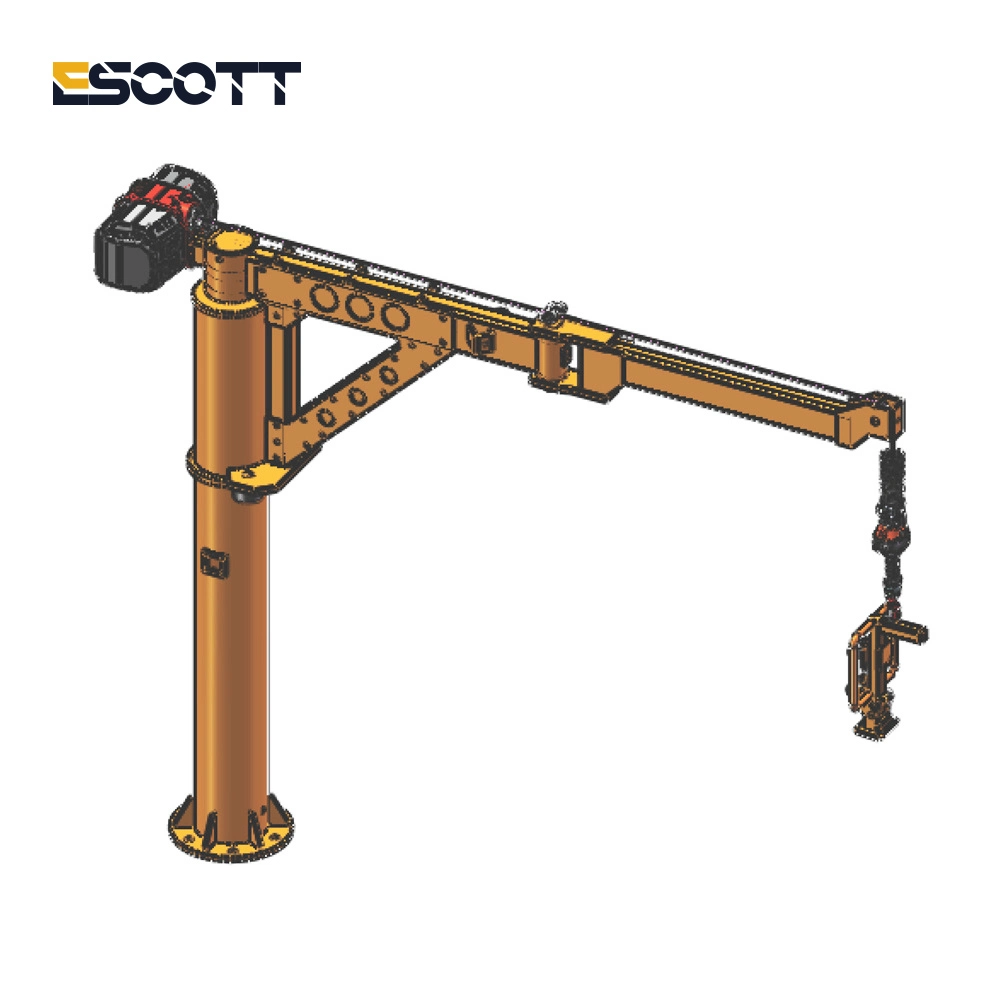 Material Robot Arm Folding Arm Jib Crane 100kg Intelligent Hoist Automatic Flexible Operation