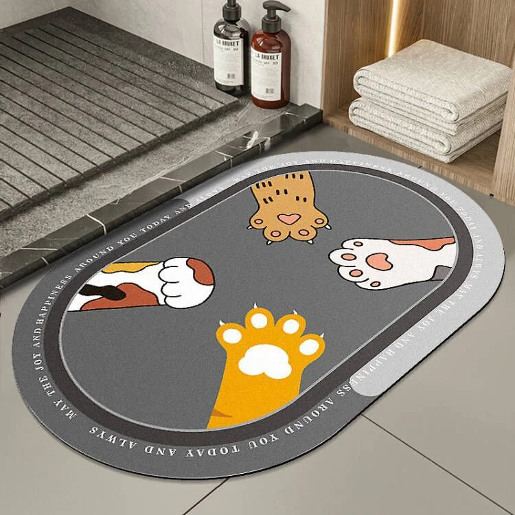 Factory Sale Stone Bath Mat Printed Comfort Bathroom Floor Mat