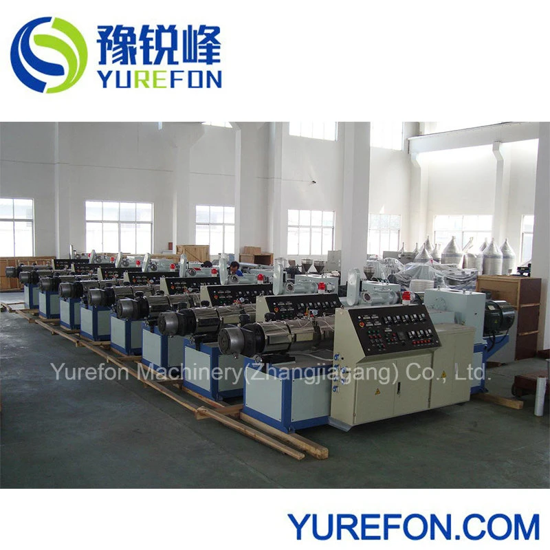 Plastic PVC Pipe Profile Sheet Conical Twin Screw Extruder Production Line