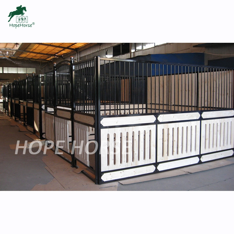 Galvanized or Powder Coated Permanent Indoor and Outdoor Horse Stall Equipment