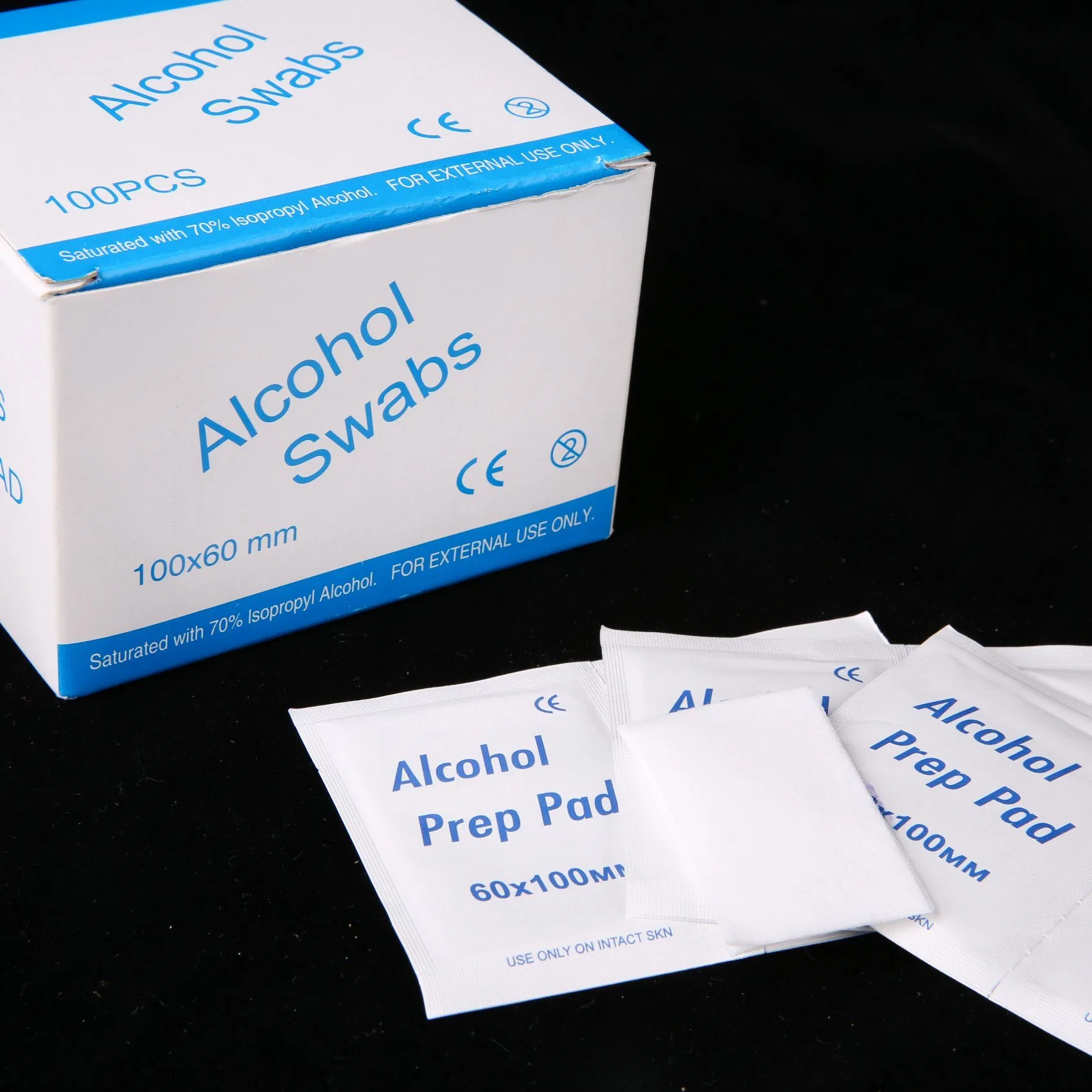 Medical Tejido sin tejer un 70% de alcohol isopropílico almohadilla Prep.