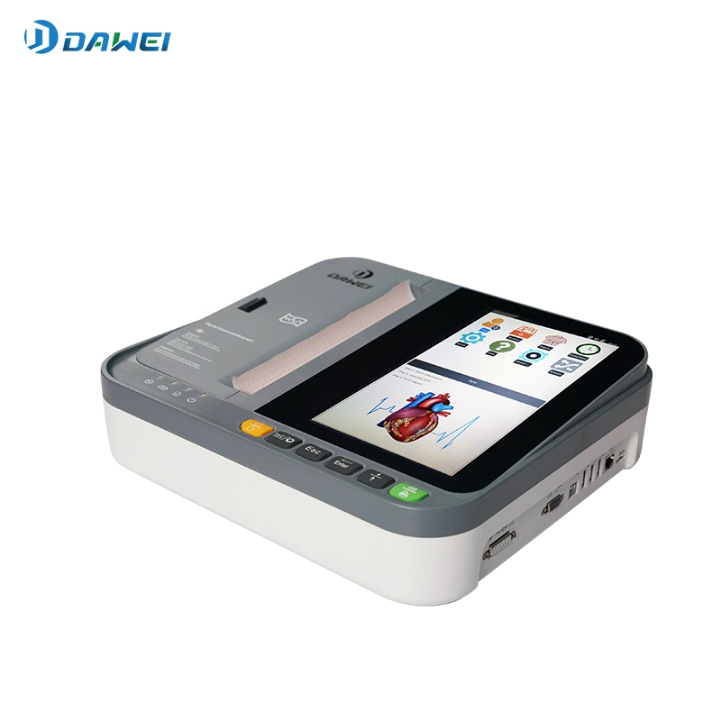 Dawei Factory Portable 12 Lead ECG Machine Digital 12 Channel