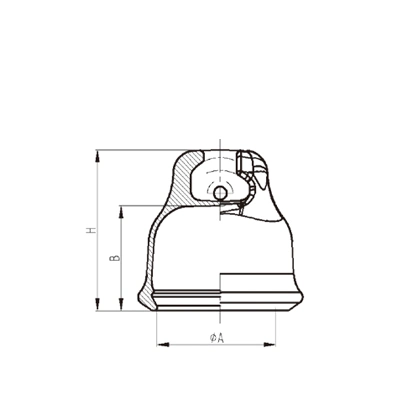 Professional Electric Power Fitting Cast Electrical Insulation Cap Type Suspension Insulator Cap