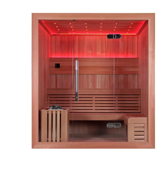 Salle de cèdre portable sauna à vapeur pour utilisation à domicile