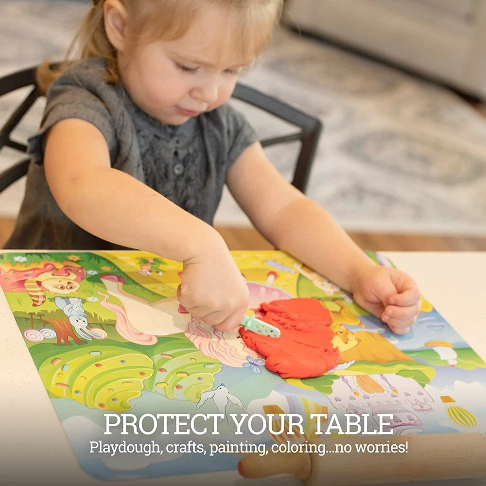 Mermaid and Princess Silicone Placemat Drawing Mar Table Mat for Toddlers Baby Feeding Product